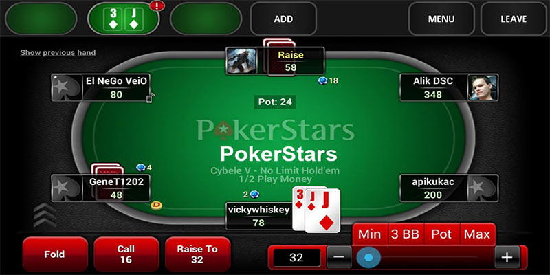 PartyPoker - top 4 trò chơi poker online tiền that 