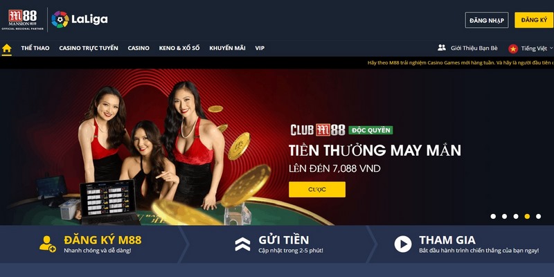 Chế độ bảo mật mạnh nhất thế giới tại m88 bet